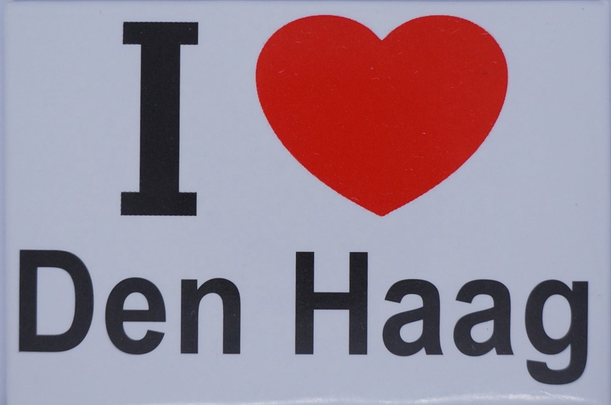 Koelkast magneet I love Den Haag.