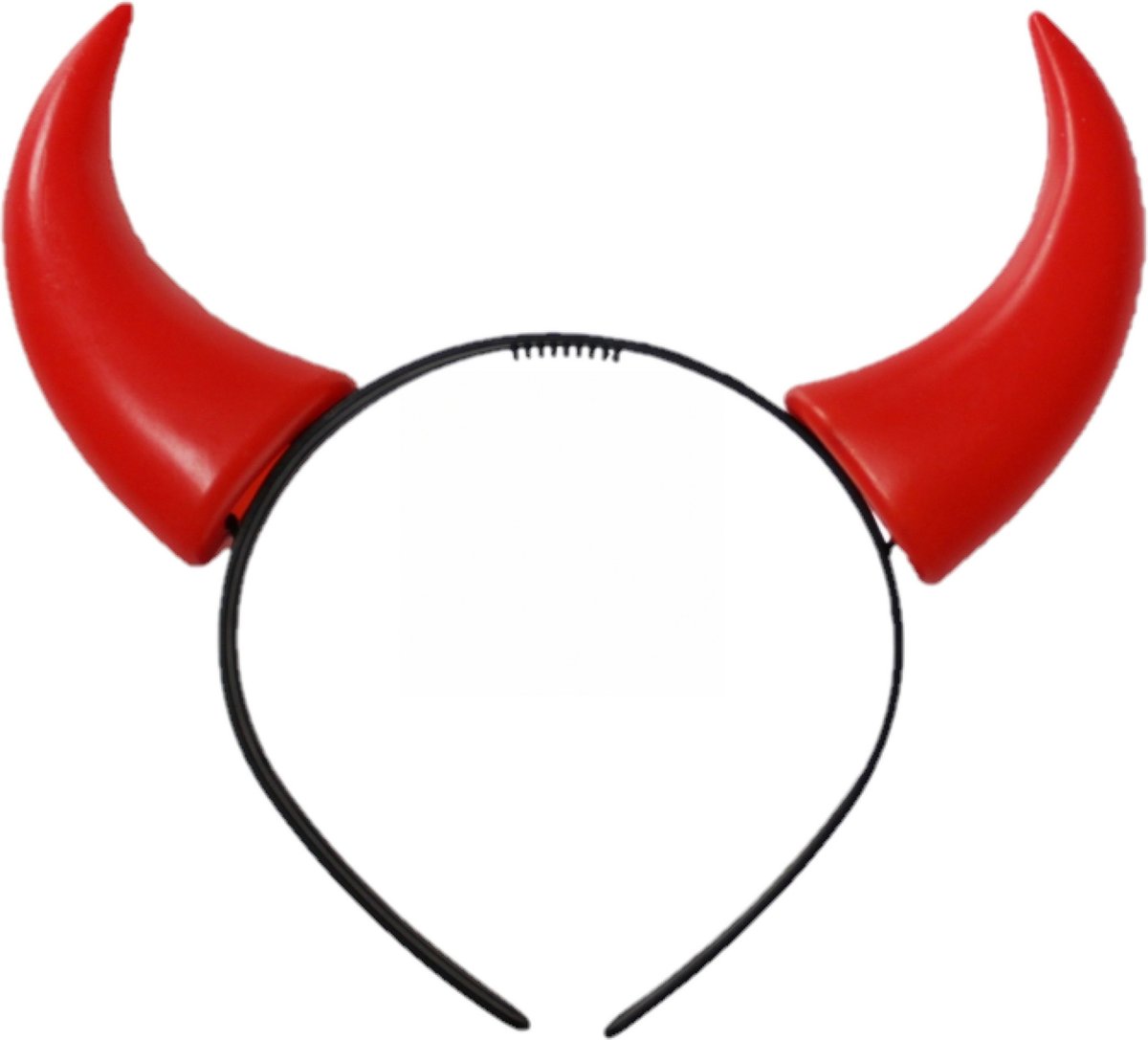 Halloween duivel hoorntjes diadeem - rood - plastic - satan - vrijgezellenfeestje - dames