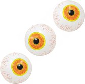 Opblaasbare oogbal ballen - 3x stuks - 40 cm - Halloween versiering