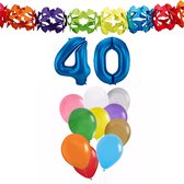 Folat Verjaardag versiering - 40 jaar - slingers/ballonnen