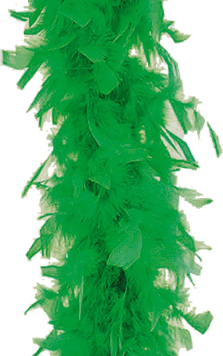 Faram Party Sierveren Boa - Carnaval verkleed accessoire - groen - 180 cm - 50 gram