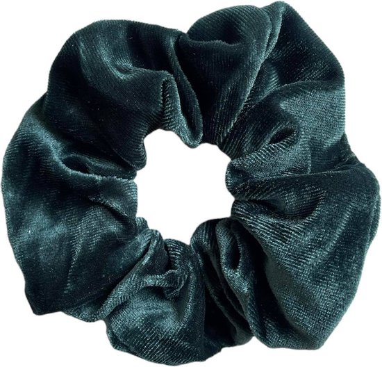 Velvet scrunchie/haarwokkel, turquoise