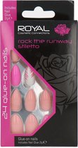Royal 24 Stiletto Glue-On Nails - Rock The Runway