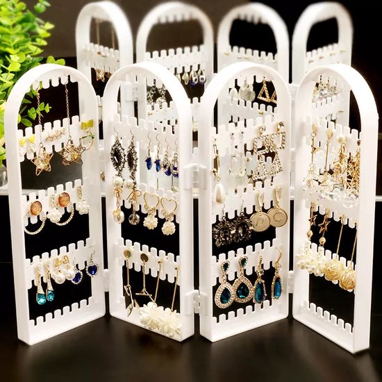 Justsoso Multi-use sieradenhouder standaard, ketting armband ring organizer standaard, Scrunchie horloges fluwelen sieradenhouder standaard met dienblad voor vrouwen meisjes thuisgebruik (zwarte kleur
