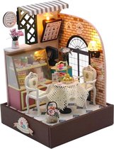 Hongda DIY Sweet Cake Station - Miniatuur Bouwpakket - Inclusief Verlichting