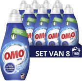 Omo Klein & Krachtig Wit Vloeibaar Wasmiddel - 8 x 20 wasbeurten - Voordeelverpakking