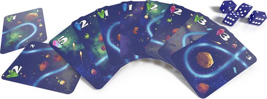 Thumbnail van een extra afbeelding van het spel Alien Getaway - Kaartspel voor 1-4 spelers - Met tinnen speelfiguur