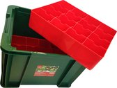 Boîte de rangement pour boules de Boules de Noël Whitefurze 36 litres - Rangement/rangement pour boules de Boules de Noël
