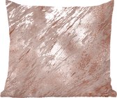 Sierkussens - Kussentjes Woonkamer - 60x60 cm - Marmer - Rosé - Goud
