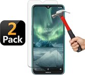 Nokia 2.3 Screenprotector Beschermglas 2x