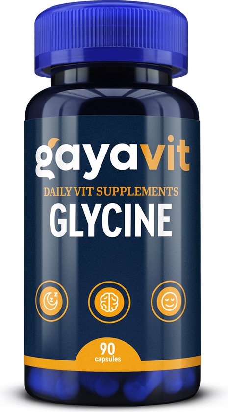 Glycine - 90 capsules - centrale zenuwstelsel - spieren - huid - bindweefsel - slaapkwaliteit
