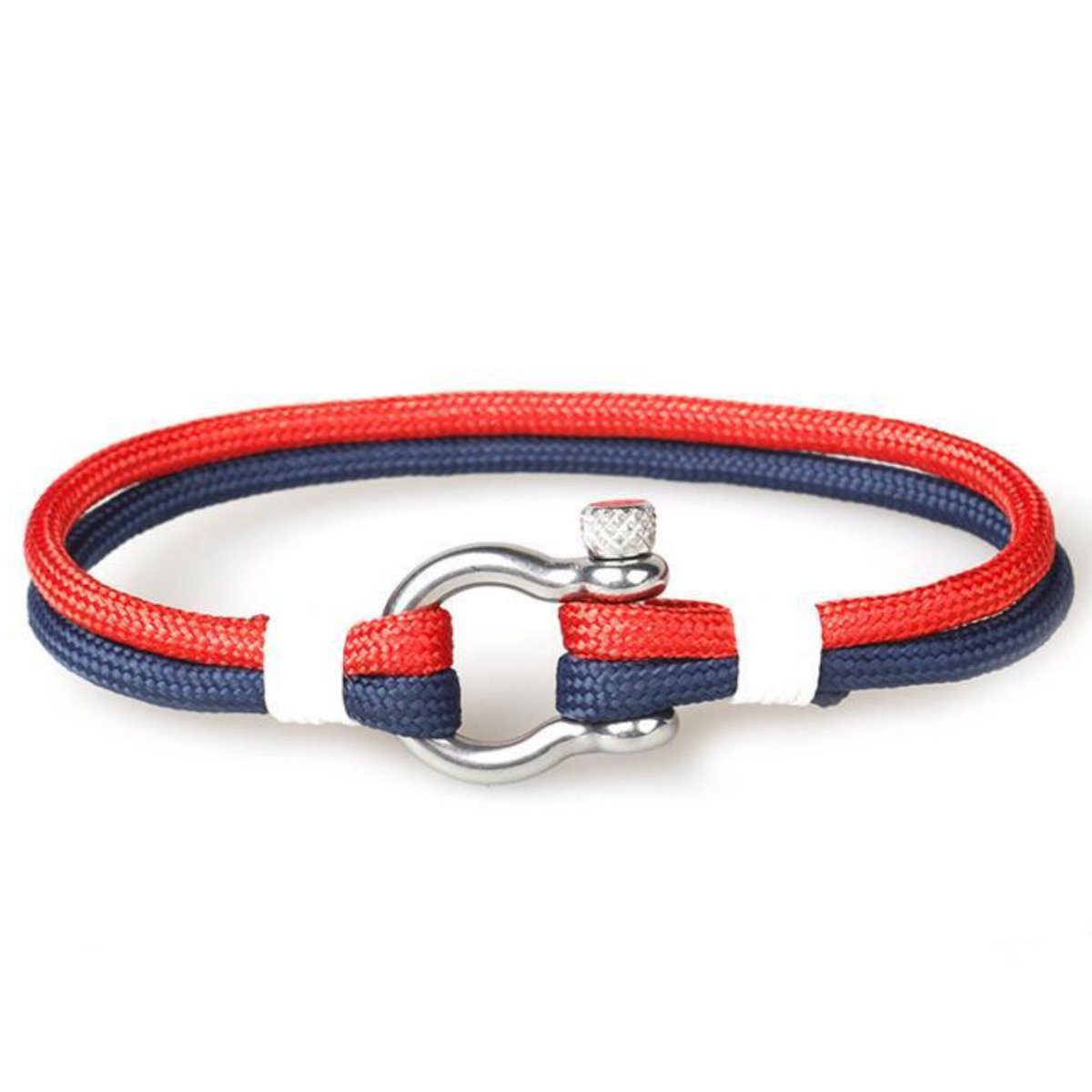 Kungu - Blauw & Rood - Luxe rope armband voor heren en dames - Outdoor Milano line - Cadeau - Geschenk - Voor Man - Vrouw - Armbandje - Jewellery