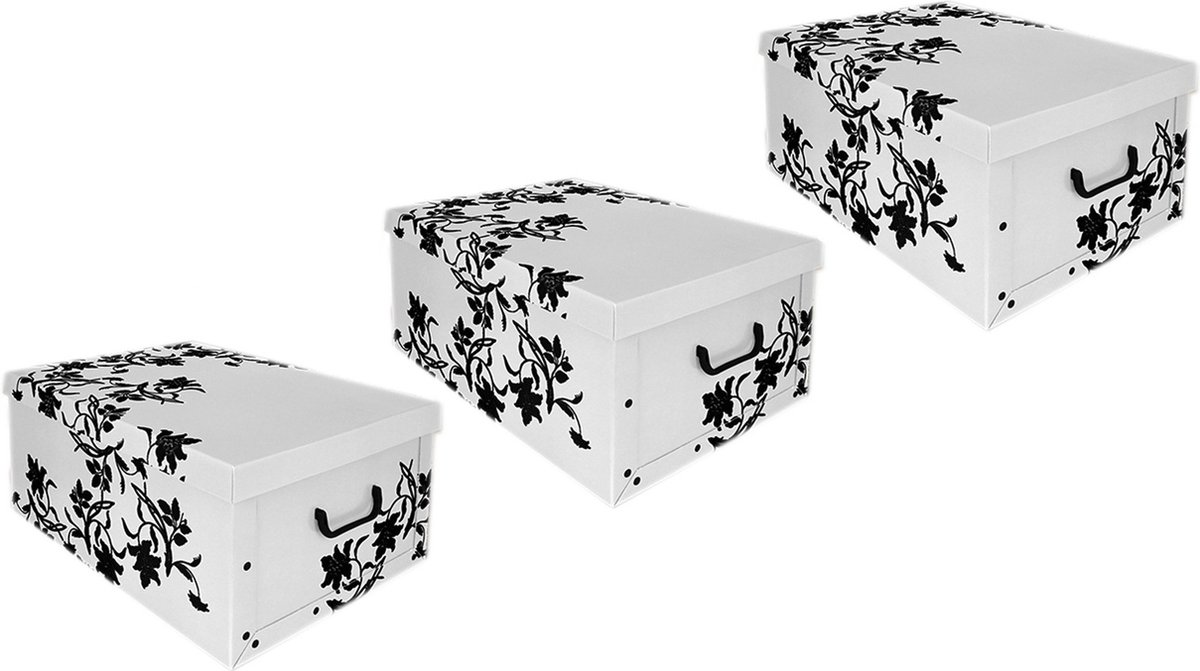 5x Opbergboxen/Opbergdozen wit 52 x 38 cm - Bewaardozen