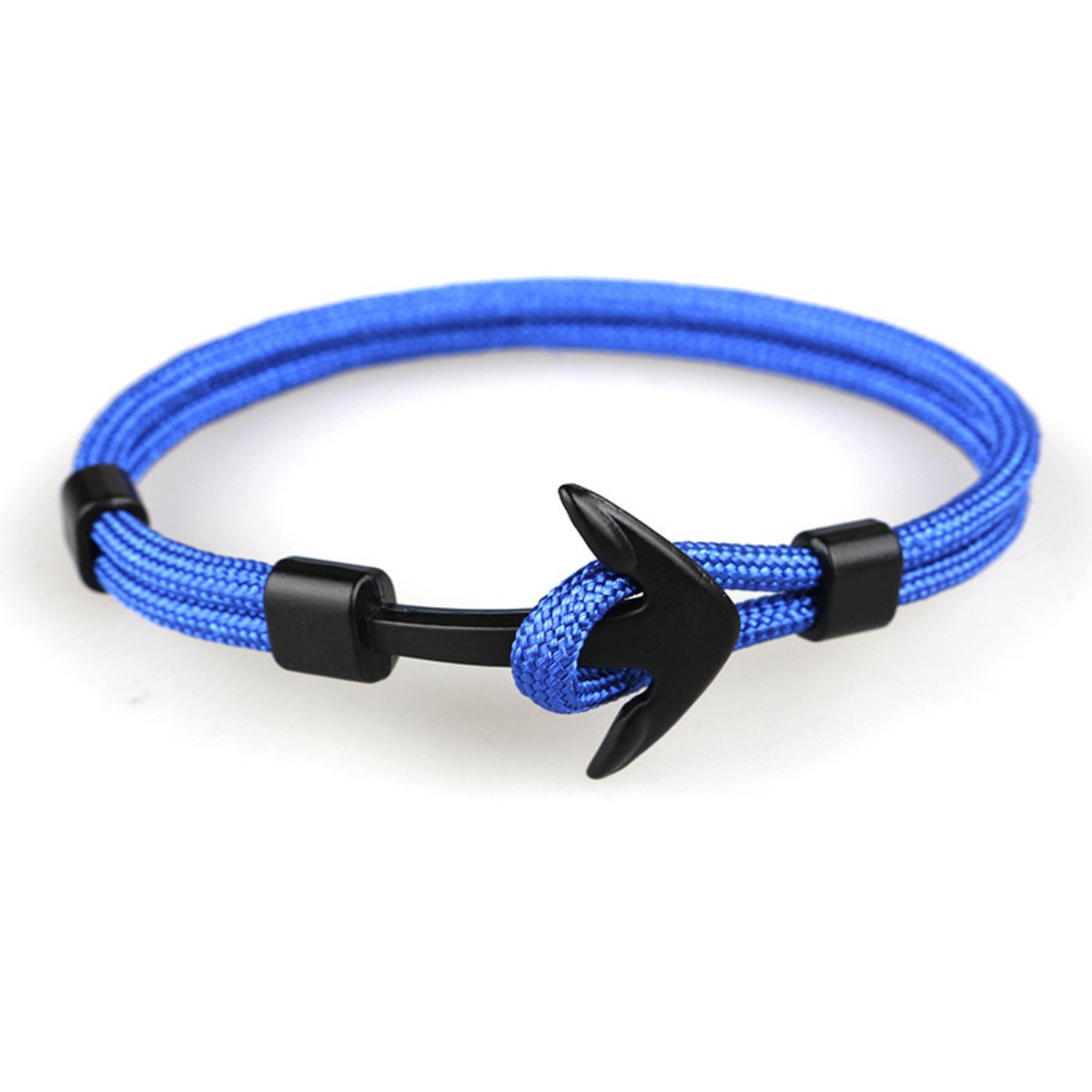 Kungu - Blauw - Anker - Luxe rope armband voor heren en dames - Outdoor Milano line - Cadeau - Geschenk - Voor Man - Vrouw - Armbandje - Jewellery