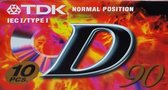 Doos TDK D90 Cassettebandjes 10 stuks geseald