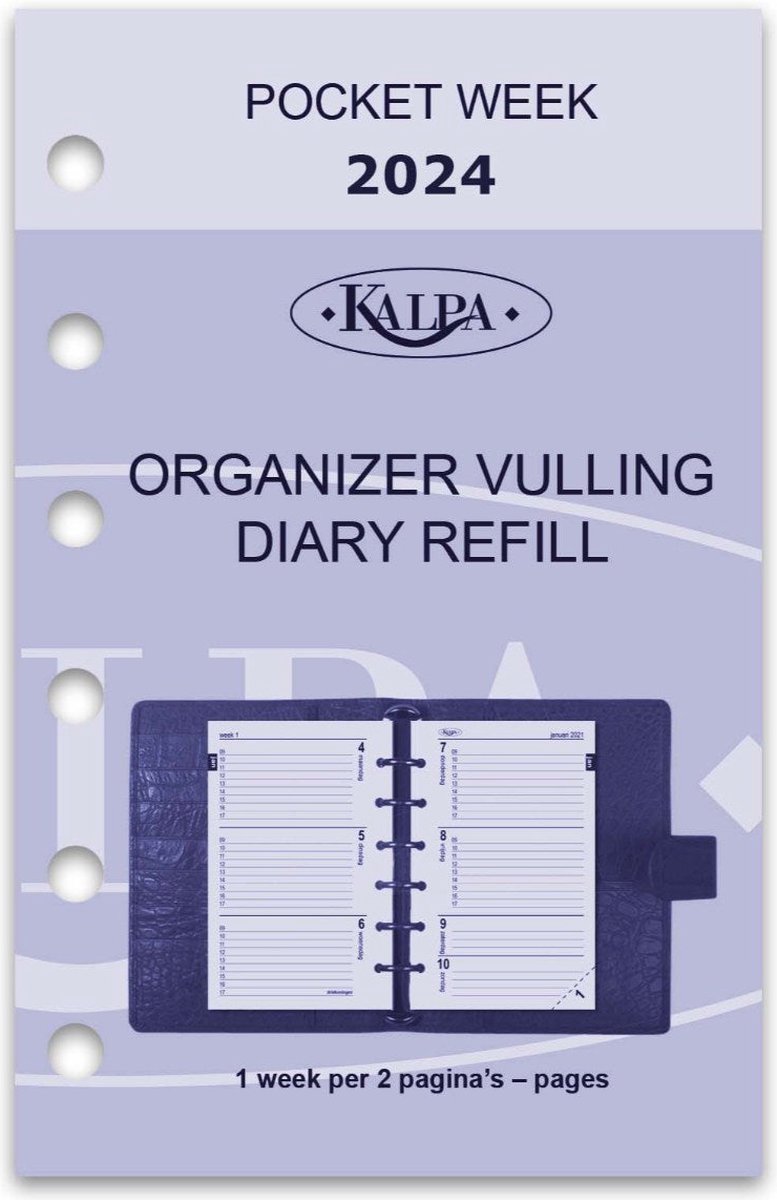 Kalpa 6215-24 Recharge Agenda Personnel (Standard) quadrilingue