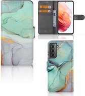 Hoesje voor Geschikt voor Samsung Galaxy S21 Watercolor Mix