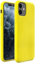 Iphone 11 Pro hoesje - siliconen case - telefoonhoesje - geel