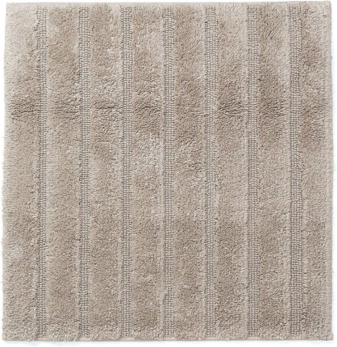 Casilin WC-mat Antislip California - 60x60cm - Vierkante Badmat - Waterabsorberend - Wasbaar en Sneldrogend - 100% Katoen - Sand, Bruin