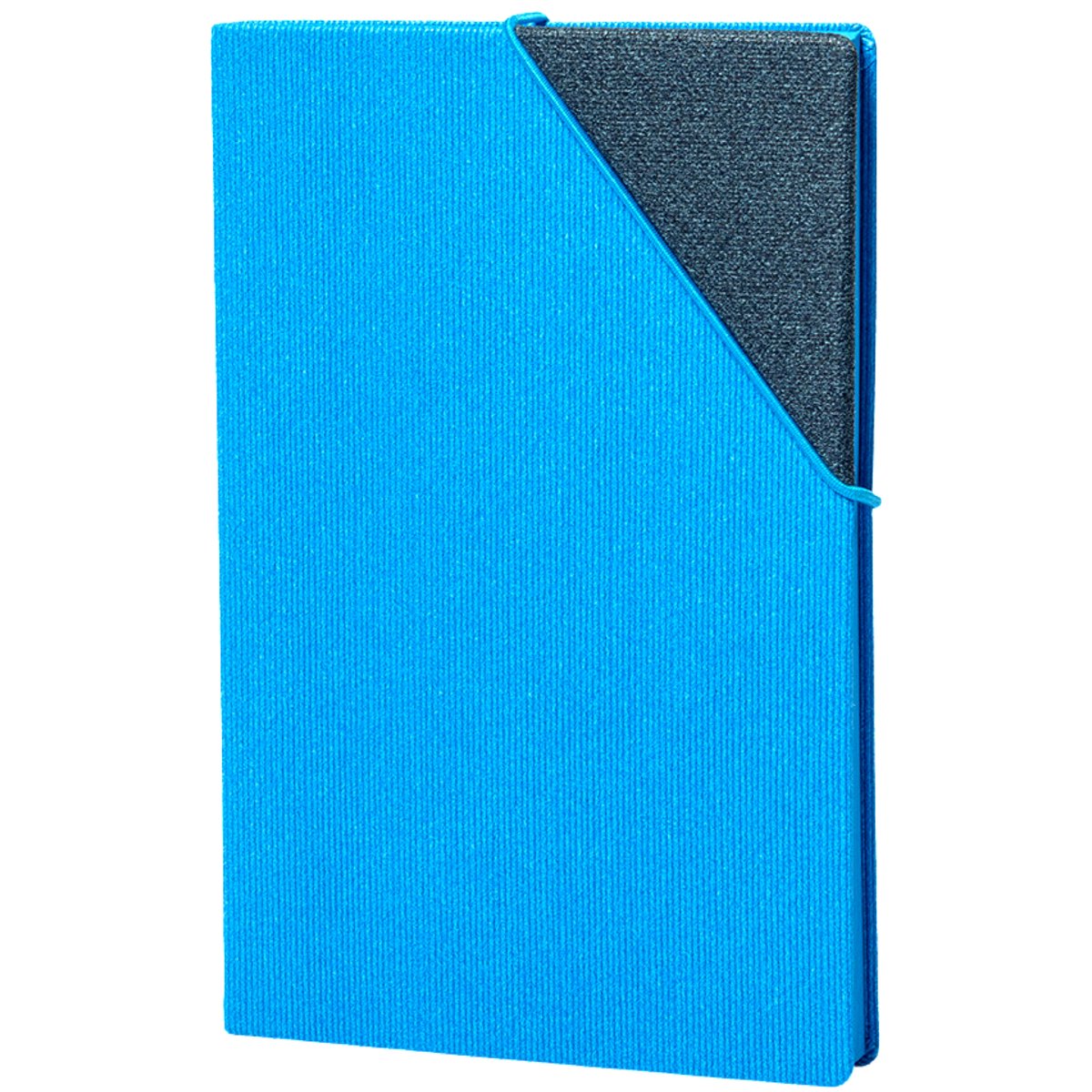 Papacasso Notitieboek A5 - Deluxe Hardcover - 256 Gelinieerd Pagina’s - Premium Zuurvrij Papier - Elastiek- Opbergvak - Blauw