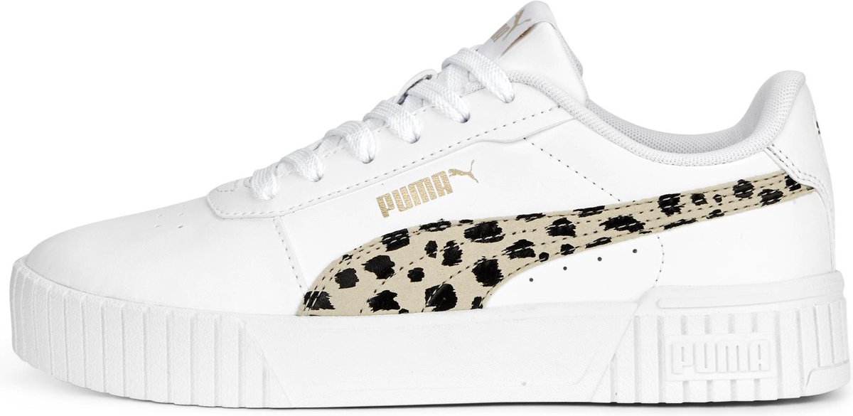PUMA Carina 2.0 Animal Jr Dames Sneakers /Granola Wit