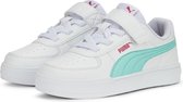 PUMA Caven AC+ PS Unisex Sneakers - White/Mint/GlowingPink - Maat 30
