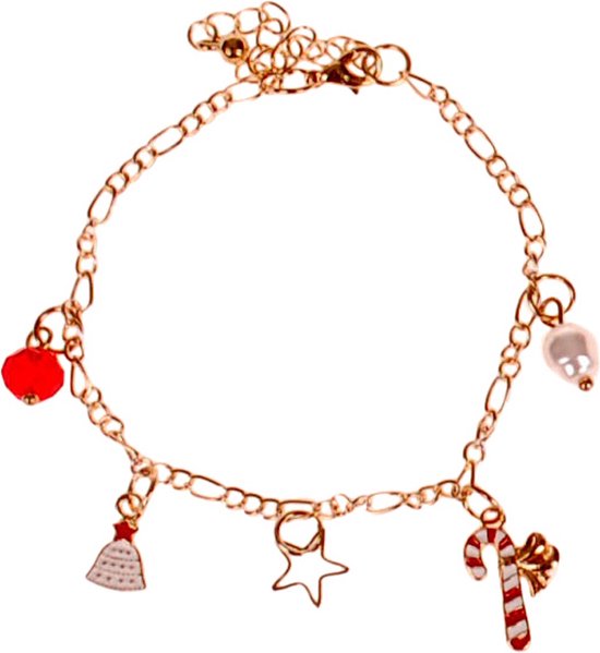 Nouka Dames Armband – Rosé Goud Gekleurde Bangle – Ingelegd met Strass
