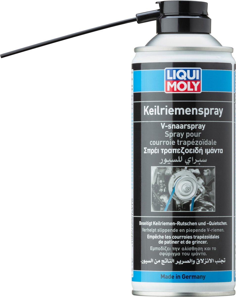 LIQUI MOLY V-Snaarspray 400 ml verhelpt piepen en voorkomt veroudering 1841