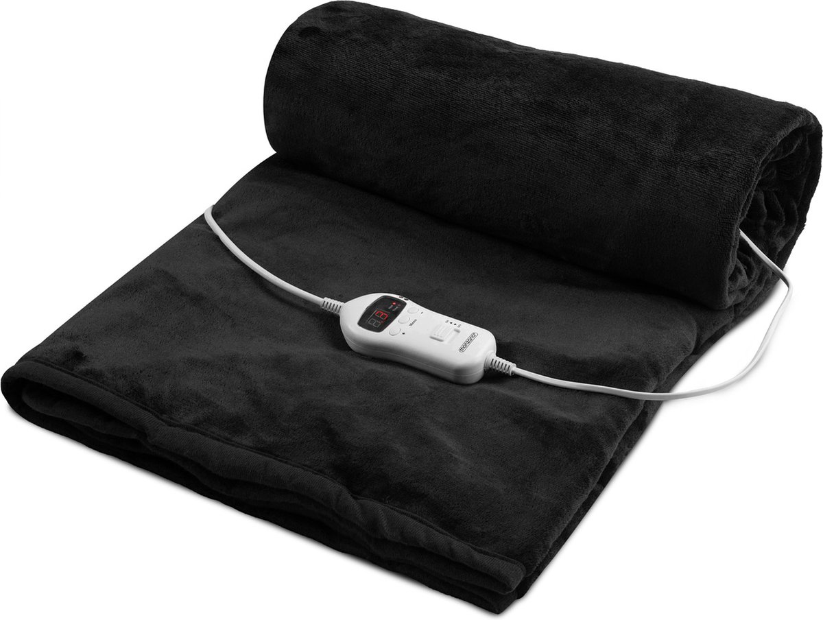 Elektrische Deken Antraciet 180 x 130cm Wasbaar - afbeelding 2