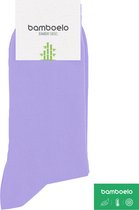 1 Paar Bamboe Sokken - Bamboelo Sock - Maat 36/38 - Lavendel/Lichtblauw - Naadloze Sokken