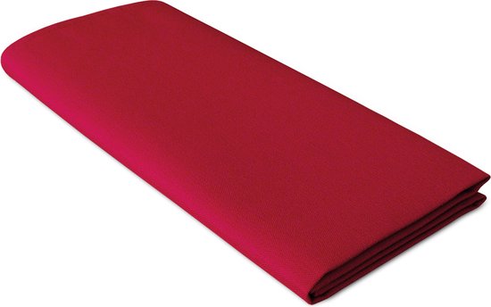 Serviettes de table, 4 pièces, rouge, 51x51cm, tissu recommandé