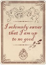 Harry Potter - I solemnly swear that I'm up to no good Small Tin Sign