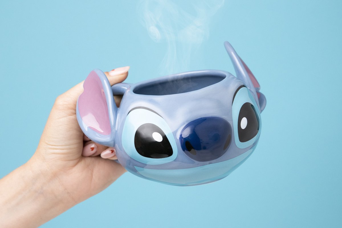 Stitch‑vormige Mok – Officieel Gelicentieerde Disney Merchandise, Handbeschilderde Lilo & Stitch Keramische Koffiekop 450 ml (15 oz) – Paladone — cadeau in Spellen & Speelgoed - foto 6