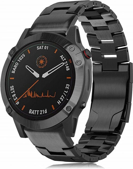 Bracelet de montre en métal pour Garmin Fenix 6 Pro Gps