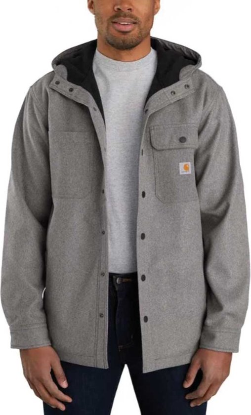 Carhartt Rain Defender Veste à capuche noire chinée Homme
