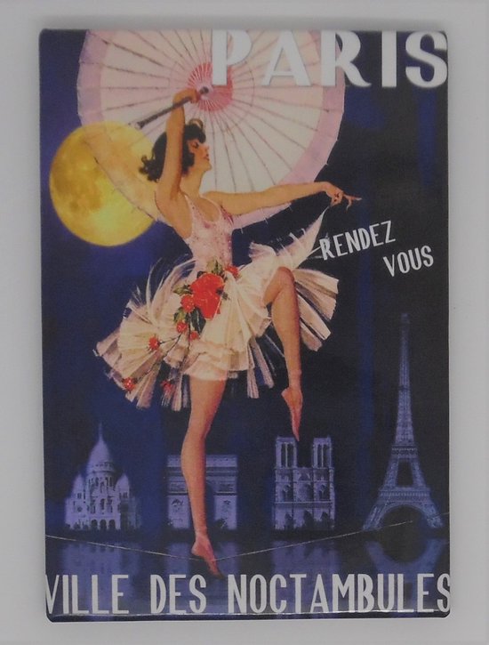 Aimant pour frigo Poster Paris