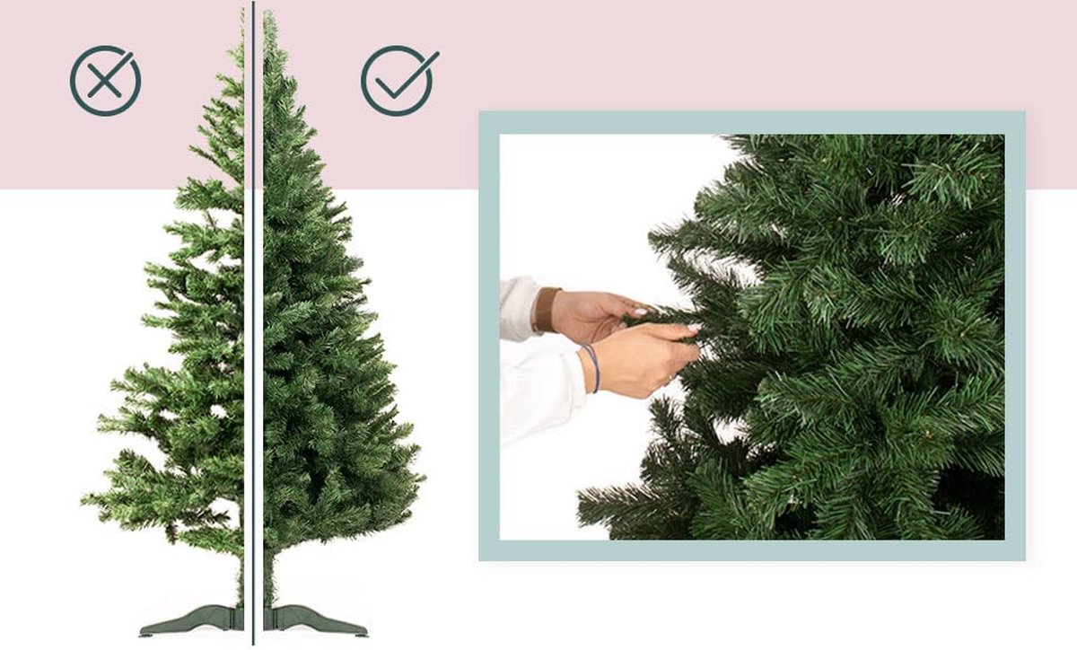 Kunstkerstboom – Premium kwaliteit - realistische kerstboom – duurzaam 120 x 100 x 120 cm;