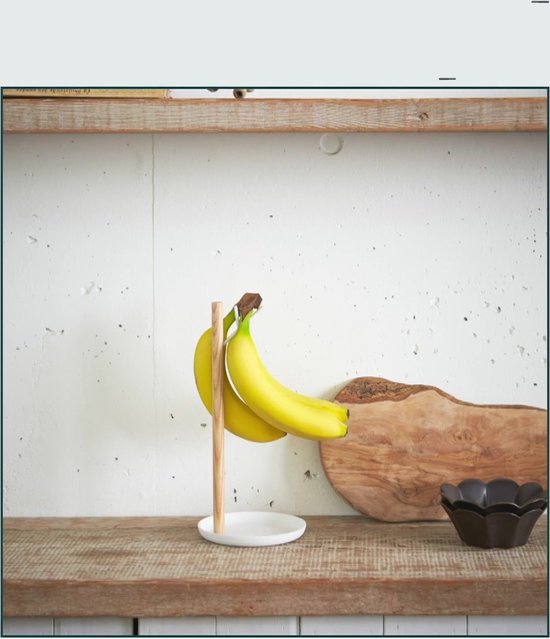 Fruitmand voor keuken met bananenhouder - bewaar je groenten en fruit