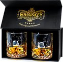 Whisiskey Klassieke Tumbler Whiskey Glazen - 2 Tumbler Glazen - Whiskey glazen set - Waterglazen - Drinkglazen - 300 ml Glas - Peaky Blinders Image