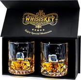 Whisiskey Klassieke Tumbler Whiskey Glazen - 2 Tumbler Glazen - Whiskey glazen set - Waterglazen - Drinkglazen - 345 ml Glas - Peaky Blinders - Cadeau voor Man & Vrouw