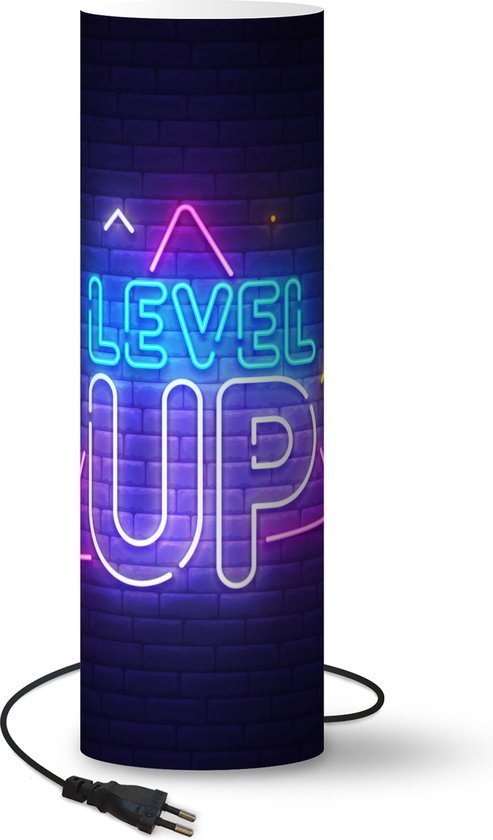 Lampe Gaming - Neon - Level Up - 50 cm de haut - Ø16 cm - Y compris lampe  LED | bol.com