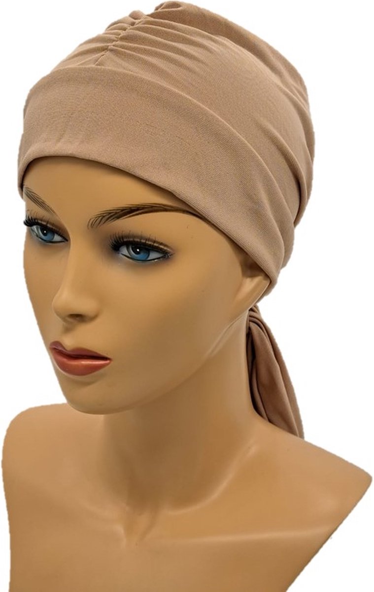 Johnson Headwear® - Chemo Wikkelmuts - Chemo muts - Leonardo - Donkerroze - Dames muts - Chemo Cap - Muts - Cap - Hoofddeksel - Zomer Mutsje