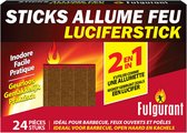 Allume-feu Fulgurant - Idéal pour les barbecues, les cheminées, les poêles, Prix par paquet (24 pièces)