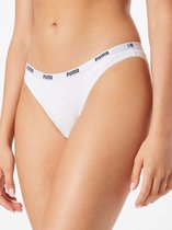 PUMA Iconic Bikini Dames 2P Slip - Wit - Maat XL