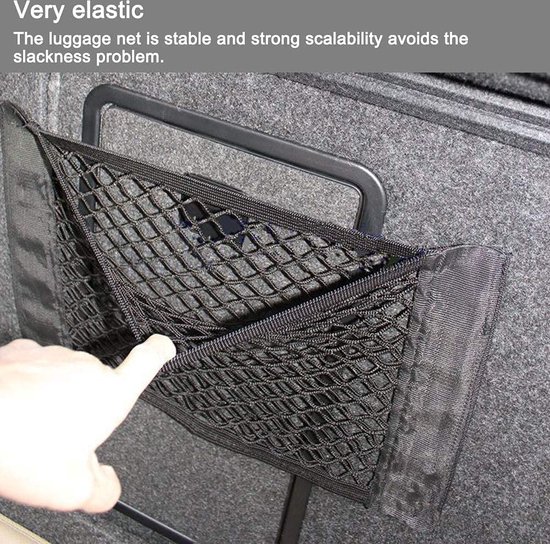 Filet de coffre de voiture, filet de coffre flexible, filet de protection  avec 4 crochets