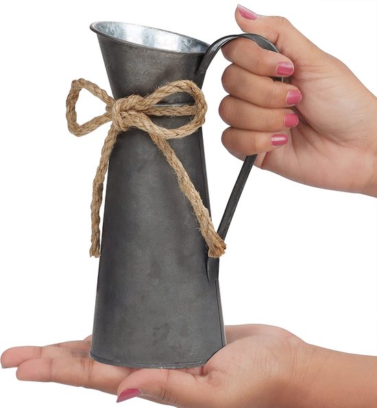 Zilver Metalen Plantengieter Kan Decoratie – 3 Pak 550 ml Vintage