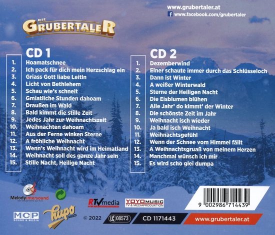 Die Grubertaler - Hoamatschnee - Fur Die Zeit Der Stille (CD) - Die Grubertaler