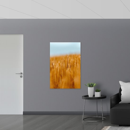 WallClassics - Muursticker - Graanlandschap - 80x120 cm Foto op Muursticker