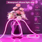 LED Neon Flex Strip – LED Strip – Flexibel LED Strip – Roze Kleur – 5 Meter