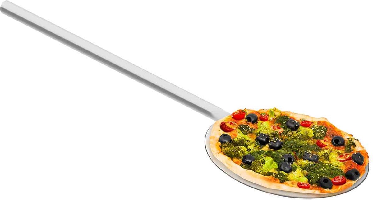 Pelle à pizza Hendi en aluminium avec poignée coulissante - ronde Ø23x120cm